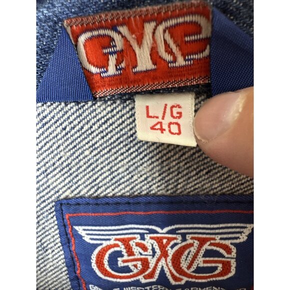 GWG Denim Trucker Jacket Men’s 40 Vintage 90s Levi’s Era Canada Made - Picture 6 of 11